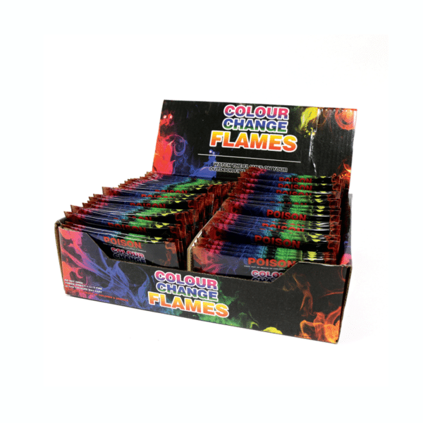 COLOUR CHANGE FLAMES 25G 50 PACK PDQ