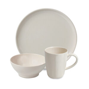 BAMBOO DINNER SET 12 PIECE CREAM