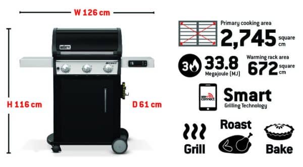 SPIRIT EX-335​ SMART BARBECUE (LPG) - Image 3
