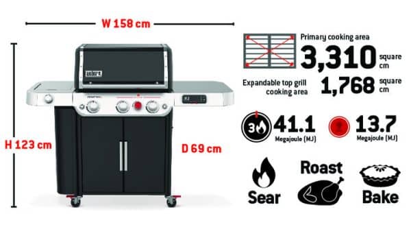 GENESIS SE-EPX-335 SMART GAS BARBECUE (LPG) - Image 3