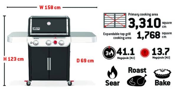 GENESIS E-325S GAS BARBECUE (LPG) - Image 3