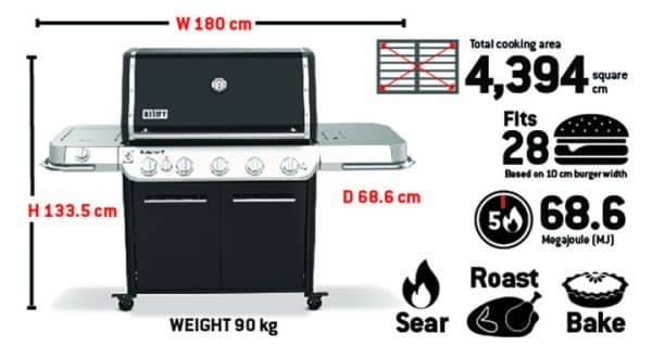 SUMMIT® FS38 GAS BARBECUE BLACK (LPG) - Image 2
