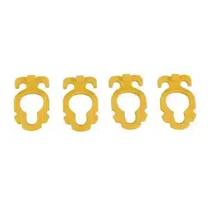 Screw-In Aluminium Peg Clips Large Pack of 4