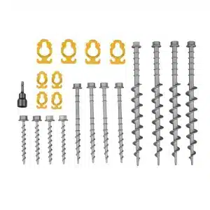 Screw-In Aluminium Peg Kit 22 Piece