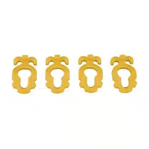 Screw-In Aluminium Peg Clips Medium Pack of 4