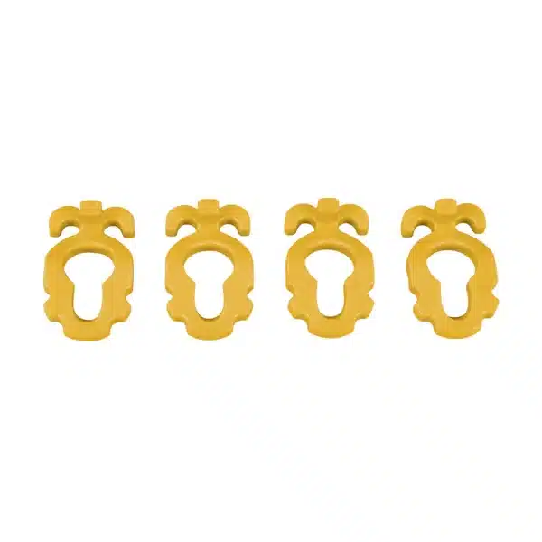 Screw-In Aluminium Peg Clips Medium Pack of 4
