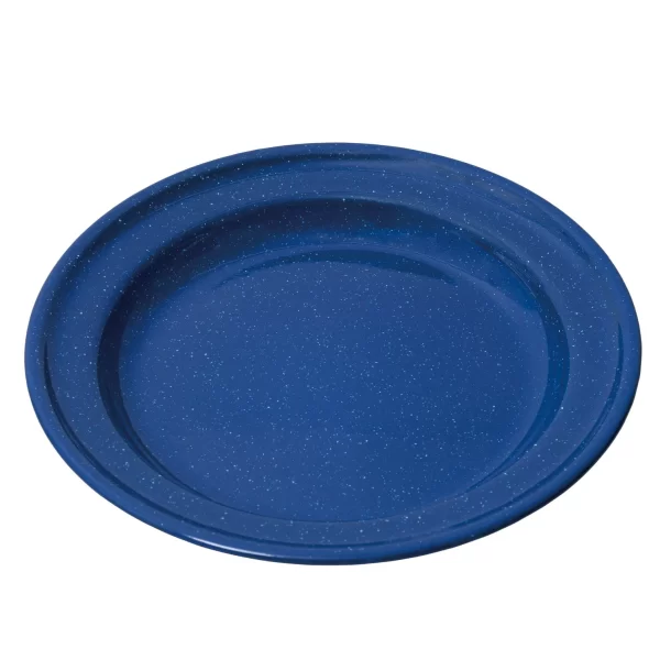 Campfire 27cm Enamel Flat Plate - Navy