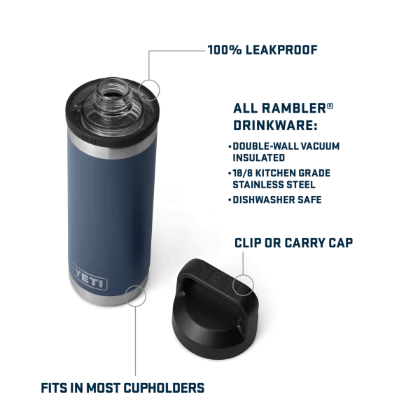 YETI RAMBLER® 18 OZ WATER BOTTLE WITH CHUG CAP - Image 2