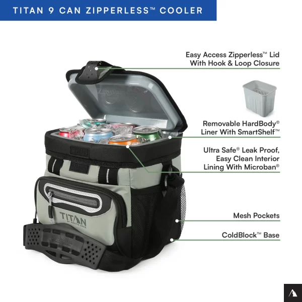 TITAN 9 CAN ZIPPERLESS HARDBODY® COOLER - Image 2