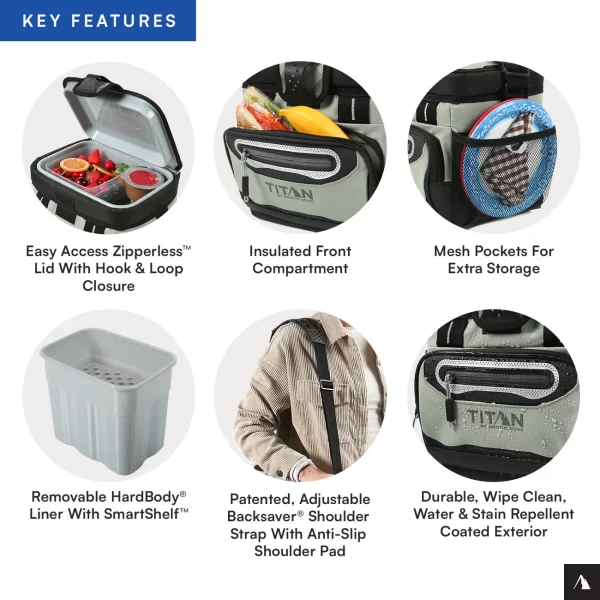 TITAN 9 CAN ZIPPERLESS HARDBODY® COOLER - Image 5
