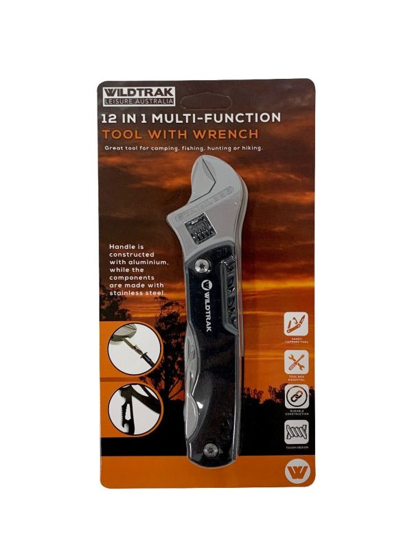 WILDTRACK 12 IN 1 MULTI FUNCTION TOOL WITH WRENCH - Image 3