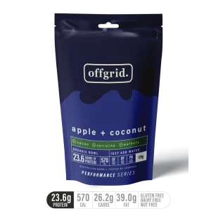 Offgrid performance Series breakfast bowl - apple + coconut