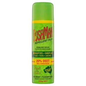 Bushman Plus 350g Aerosol Insect Repellent w/ SPF15+