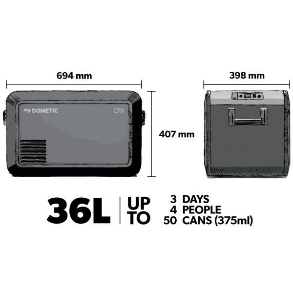 Dometic CFX335 Portable Fridge or Freezer 36L - Image 3