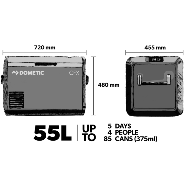 Dometic CFX355 Portable Fridge or Freezer 55L - Image 3