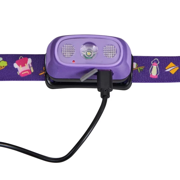 Oztrail 80L Lumos Twinkle Kids Headlamp - Purple - Image 4