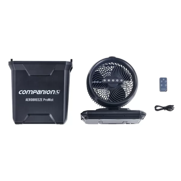 Companion Aerobreeze ProMist 25cm Oscillating Misting Fan - Image 2