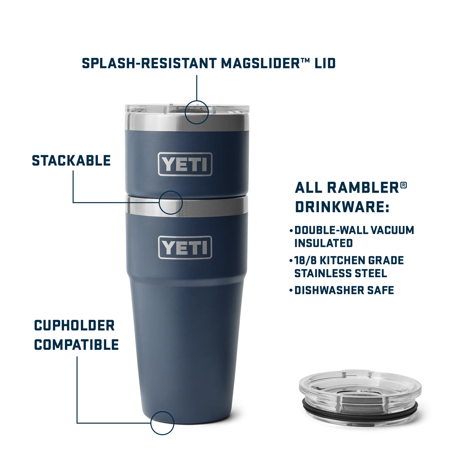 YETI 20 OZ STACKABLE CUP - Image 2